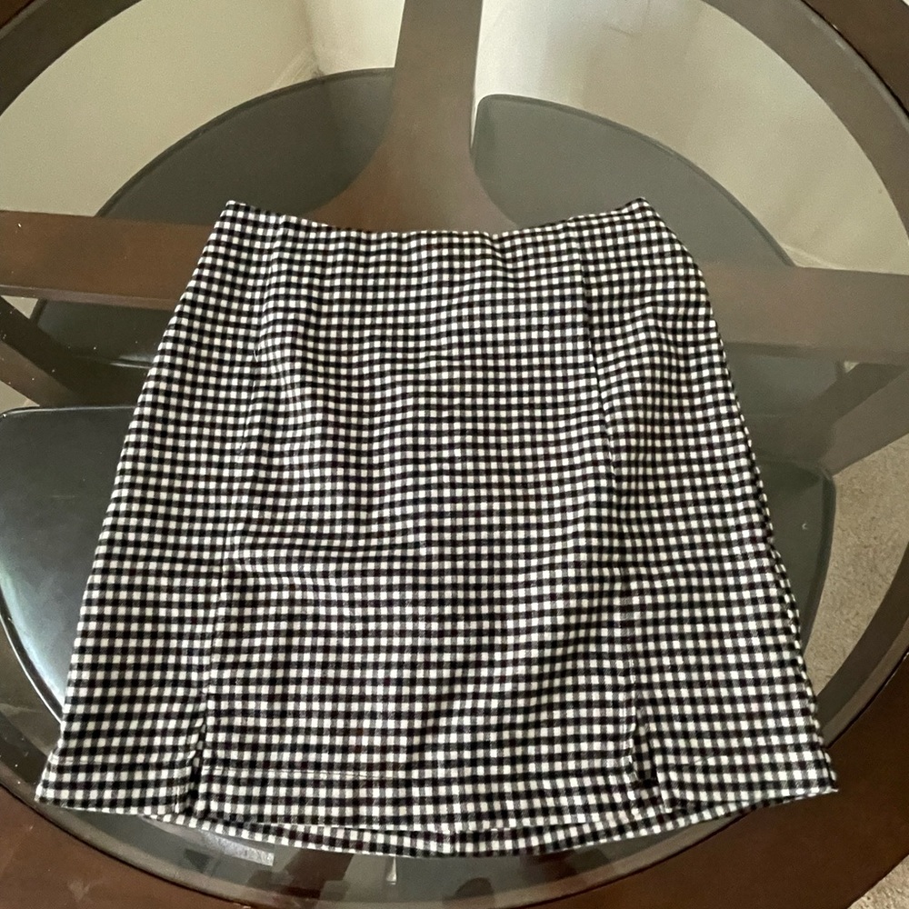 Plaid mini skirt